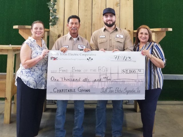 Food Bank of the Rio Grande Valley check presentation