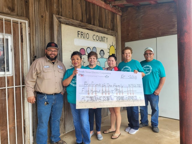 Frio Friends of the Family check presentation