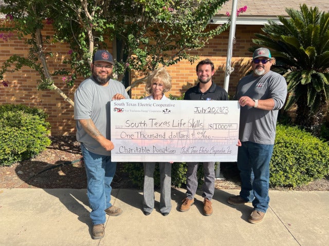 South Texas Life Skills check presentation