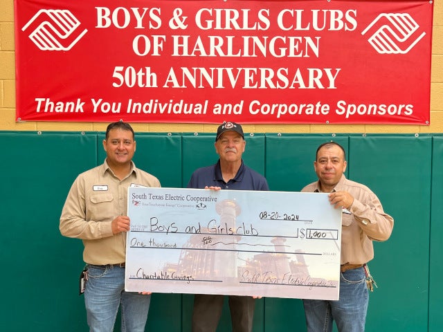 Boys and Girls Club of Harlingen check presentation