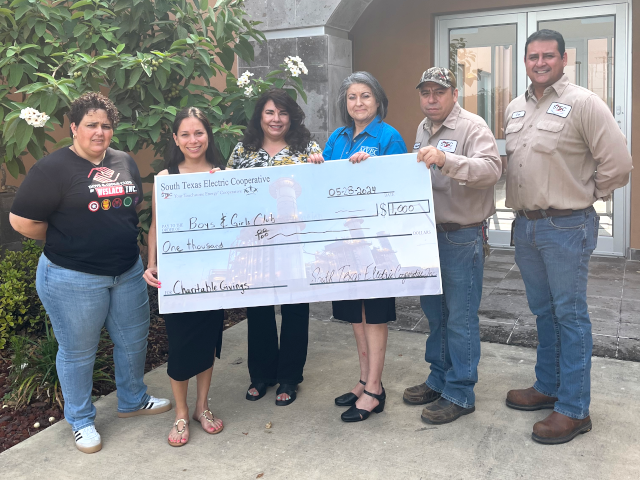 Boys And Girls Club Of Weslaco check presentation