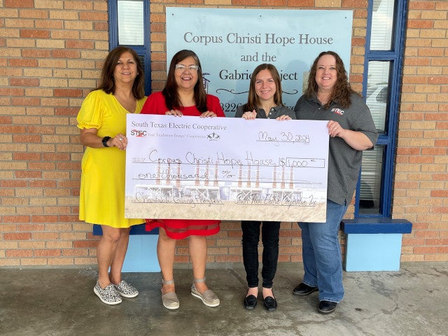 Corpus Christi Hope House check presentation