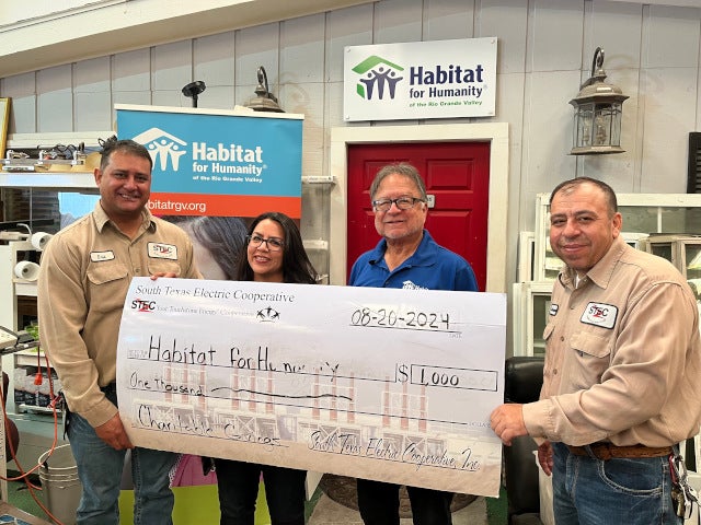 Habitat for Humanity of the Rio Grande Valley check presentation