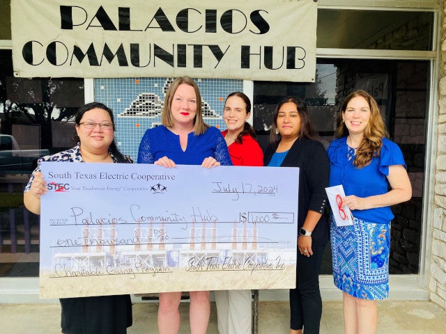 Palacios Community Hub check presentation